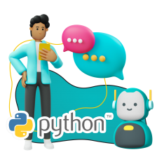 Умный чат-бот на Python - КИБЕРшкола программирования для детей, компьютерные курсы для школьников, начинающих и подростков - KIBERone г. Реутов